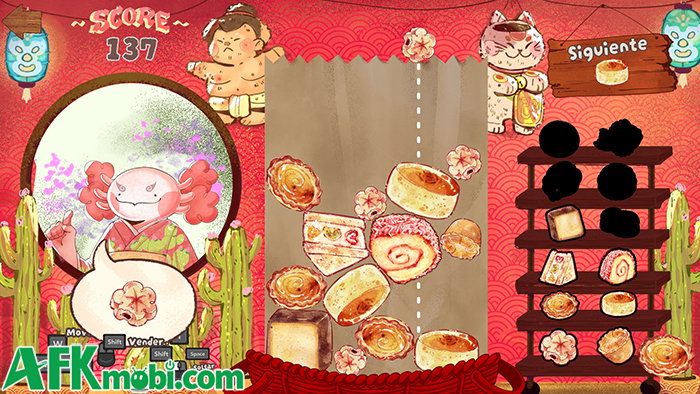 Thả để ghép ra món bánh mà khách yêu cầu trong game giải đố PancitoMerge Mobile 3