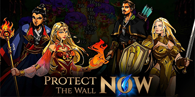 Phòng thủ bảo vệ bức tường thành trước các đợt tấn công trong game Protect the Wall NOW