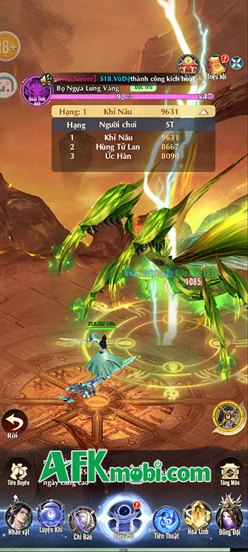 Tu tiên lẫn chiến đấu một cách nhàn rỗi trong game nhập vai Phàm Trần Tiên Lộ 9