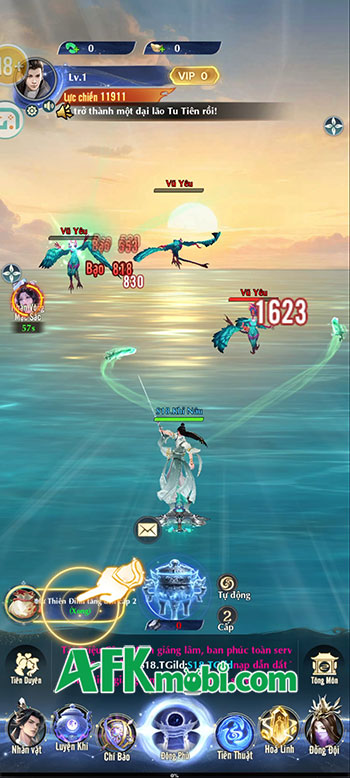Tu tiên lẫn chiến đấu một cách nhàn rỗi trong game nhập vai Phàm Trần Tiên Lộ 4