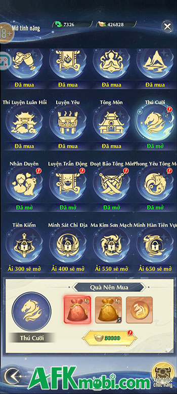 Tu tiên lẫn chiến đấu một cách nhàn rỗi trong game nhập vai Phàm Trần Tiên Lộ 8