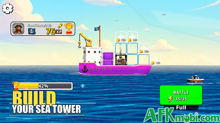 Sắp xếp các mô-đun lên tàu để chuẩn bị cho các vòng đấu tự động với Ship Clash: Pirate Defense 0