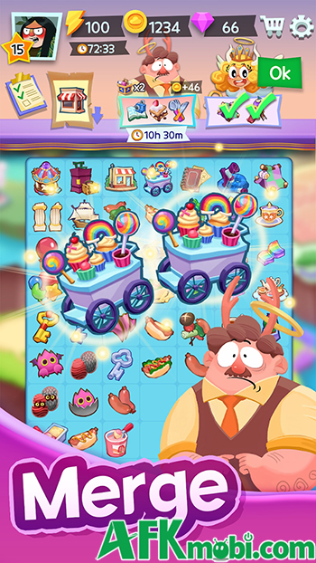 Trang trí những hòn đảo lơ lửng giữa trời trong game giải đố Sky Island: Merge & Story 1