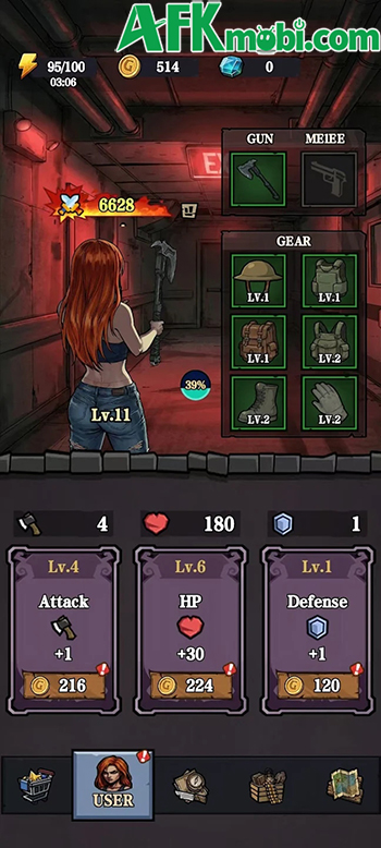 Survivior Run game chiến thuật roguelike đơn giản lấy chủ đề thế giới hậu tận thế kinh dị 2