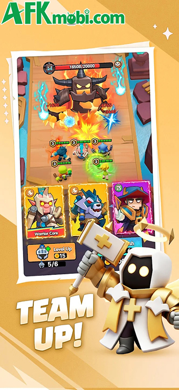 Gầy dựng dàn anh hùng trong các trận đấu chiến thuật cờ tự động tại game Tap Troop: Dash TD 4
