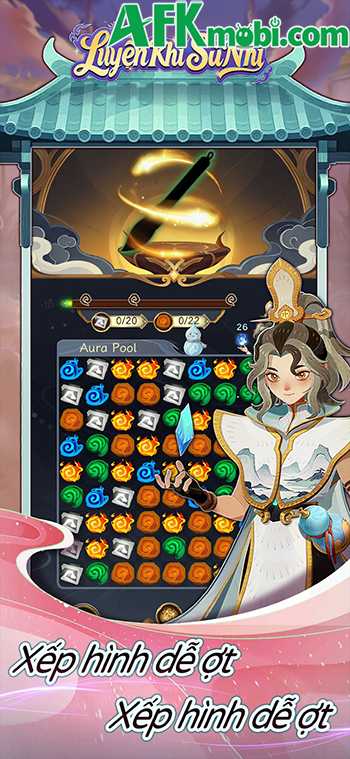 Tiny Artificer game tu tiên độc đáo với lối chơi có sự kết hợp của xếp khối match-3 1 Tiny Artificer game tu tiên độc đáo với lối chơi có sự kết hợp của xếp khối match-3 1