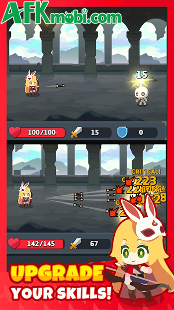 Bắt đầu hành trình leo một tòa tháp bị nguyền rủa trong game ToTheTop! Swipe RPG 2