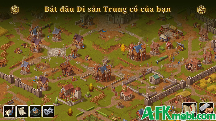 Dẫn dắt các thần dần gầy dựng đế chế trong game Townsmen - A Kingdom Rebuilt Mobile 0