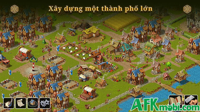 Dẫn dắt các thần dần gầy dựng đế chế trong game Townsmen - A Kingdom Rebuilt Mobile 1