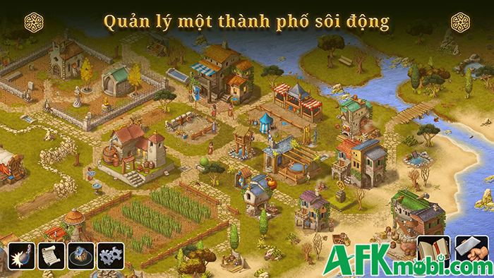 Dẫn dắt các thần dần gầy dựng đế chế trong game Townsmen - A Kingdom Rebuilt Mobile 3