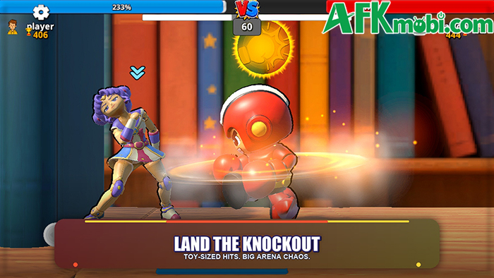 Chọn món đồ chơi để sử dụng trong những trận chiến đối kháng tại Toy Brawlers: Arena Fight 3