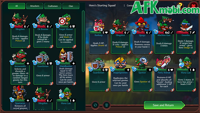 Bắt đầu những hành trình giải phóng những người lùn trong game Union of Gnomes Mobile 4