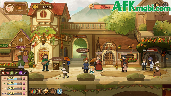 Volcano Princess Mobile game mô phỏng cho bạn làm 1 người cha với trách nhiệm nuôi dạy con gái 0