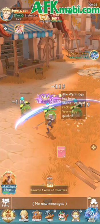 WyrmWild: Monster Trail game MMORPG màn hình dọc với những con pet là rồng 0