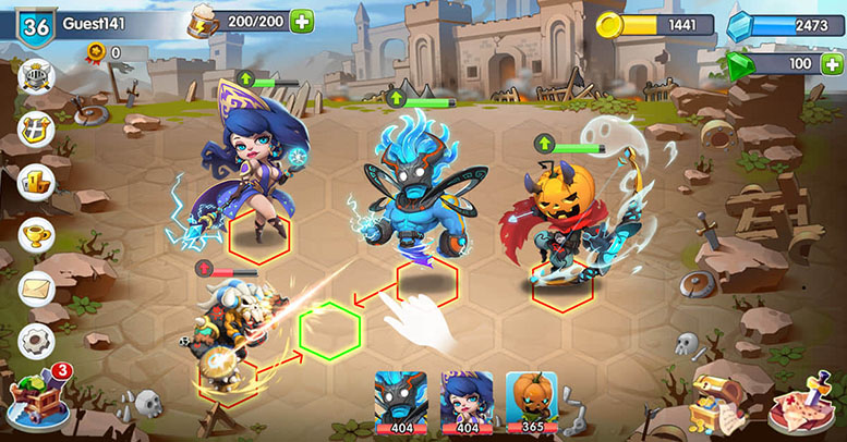 X-Hero: Tactics game chiến thuật đấu cờ tự động với những trận đấu thời lượng ngắn hơn