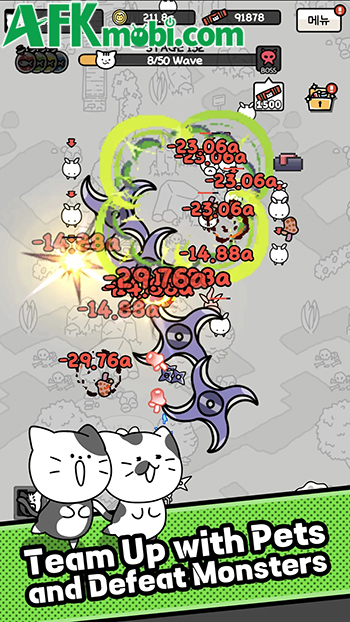 Cùng chú mèo nhỏ giải cứu nhân loại lẫn người hầu của mình tại Cat Butler: Idle Shooter RPG 5
