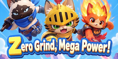 Cùng chú mèo chiến đấu phiêu lưu qua các vùng đất trong game nhàn rỗi Cats Knight
