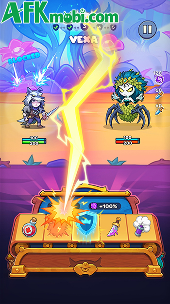 Xây dựng bộ hàng động cho nhân vật sử dụng chiến đấu trong Conveyoro Heroes: Rogue RPG 2