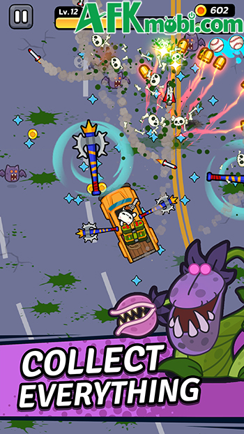 Cùng chú mèo lái xe bán tải càn quét bọn thây ma trong game Crash Cat: Zombie Survivor 3