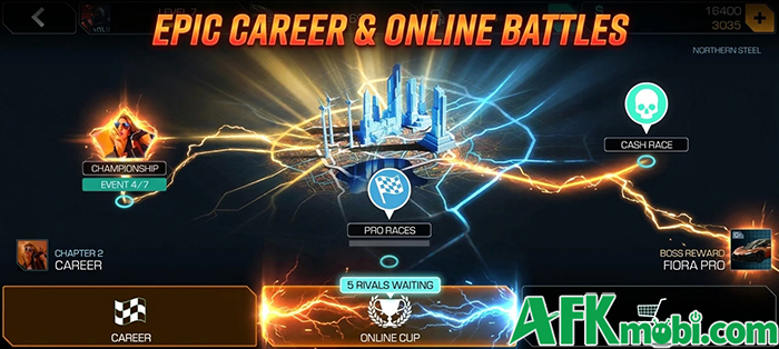 Vừa đua xe vừa chiến đấu trong bối cảnh thế giới tương lai tại game Cyberline Racing Mobile 0