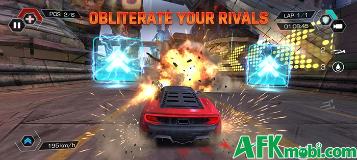 Vừa đua xe vừa chiến đấu trong bối cảnh thế giới tương lai tại game Cyberline Racing Mobile 1