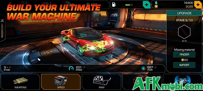 Vừa đua xe vừa chiến đấu trong bối cảnh thế giới tương lai tại game Cyberline Racing Mobile 2