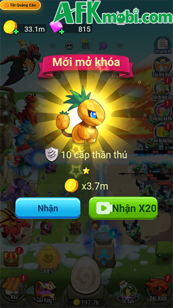 Đảo Rồng Tái Sinh game phòng thủ nhàn rỗi với cơ chế ấp trứng kết hợp hợp nhất 1