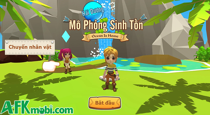 Bắt đầu công cuộc sinh tồn trên một hòn đảo hoang trong game Đảo Sinh Tồn 3D 0