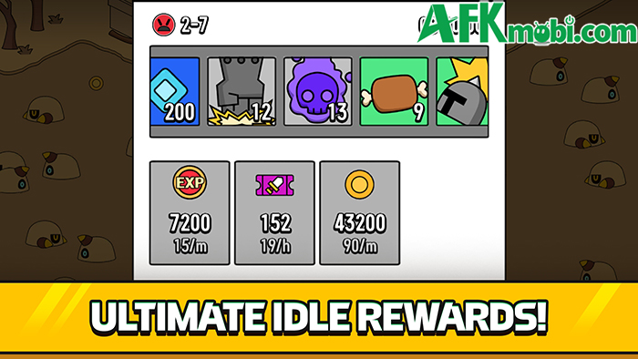 Nhấn rèn trang bị để phát triển nhân vật với game nhập vai nhàn rỗi Fortune Maker: Idle Craft Hero 0