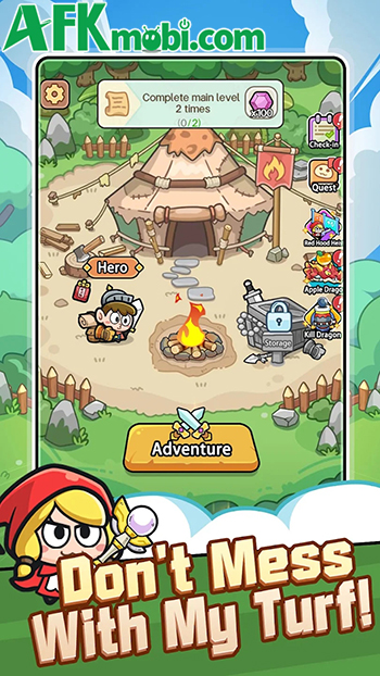 Ngăn chặn bọn slime chạm tới gà quay trong game phòng thủ Garden Builder: Roguelike TD 0
