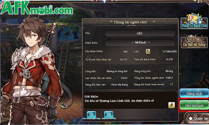 Tổng hợp gift code game Thương Lam Cảnh Giới mới nhất trong tháng 0