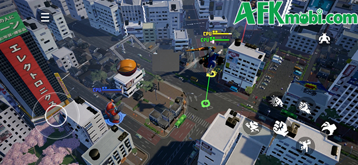 Điều khiển siêu anh hùng, quái thú khổng lồ chiến đấu cạnh tranh trong game GigaBash Mobile 2