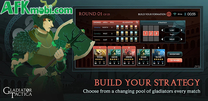 Gladiator Tactica game chiến thuật đưa bạn gầy dựng đội võ sĩ giác đấu trong những trận đấu trí 1