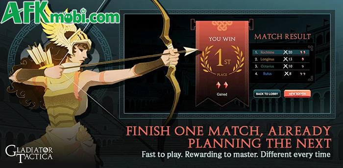 Gladiator Tactica game chiến thuật đưa bạn gầy dựng đội võ sĩ giác đấu trong những trận đấu trí 3