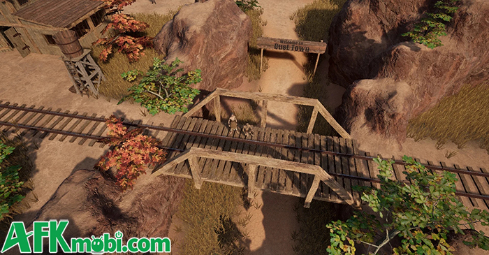 Vào vai một thổ dân da đỏ giữa bối cảnh miền Viễn Tây hoang dã trong game Hawkborough 0