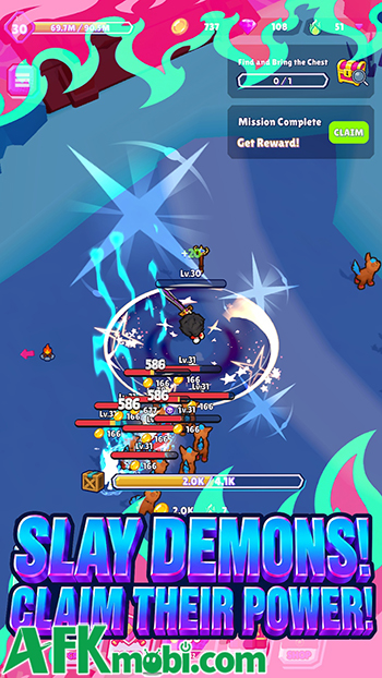 Thoát ra khỏi địa ngục bằng cách không ngừng phát triển trong game Hell Hero: Idle RPG 1