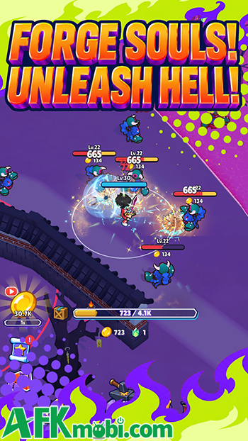 Thoát ra khỏi địa ngục bằng cách không ngừng phát triển trong game Hell Hero: Idle RPG 3