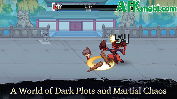 Infinite Master: Idle RPG game nhập vai nhàn rỗi lấy chủ đề võ hiệp với phong cách đồ họa pixel 1