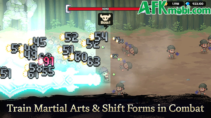 Infinite Master: Idle RPG game nhập vai nhàn rỗi lấy chủ đề võ hiệp với phong cách đồ họa pixel 3