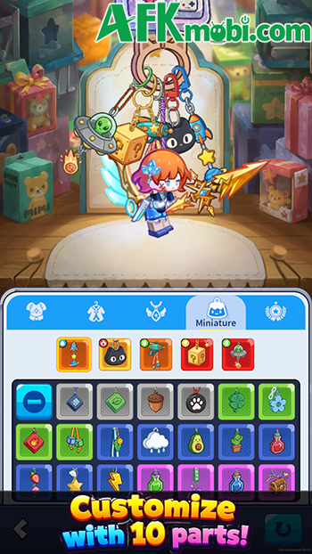 Phát triển hiệp sĩ là một chiếc móc khóa trong game nhập vai nhàn rỗi Keyring Knights 3
