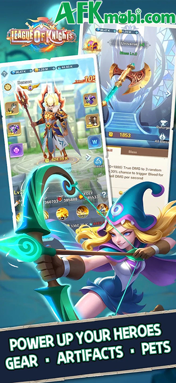 League of Knights game đấu tướng tập hợp các nhân vật thần thoại, cổ tích từ Đông đến Tây 2
