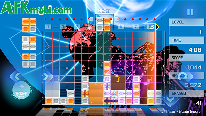 LUMINES REMASTERED Mobile game giải đố xếp gạch kết hợp yếu tố nhịp điệu âm nhạc 1