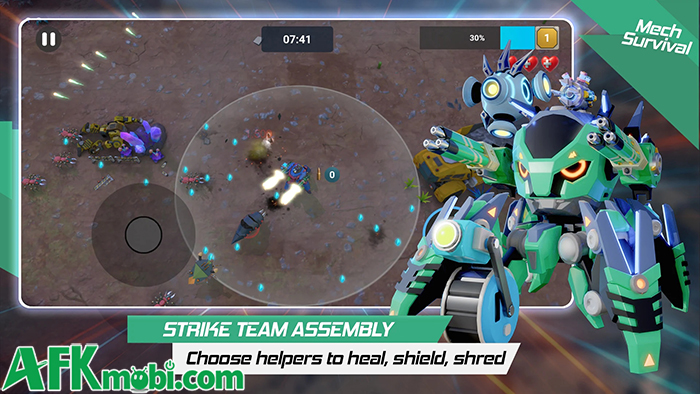 Điều khiển cỗ chiến giáp chiến đấu sinh tồn trước vô vàn robot côn trùng trong Mech Survival 2