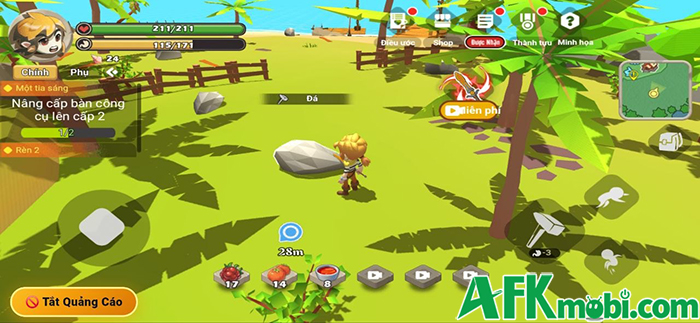 Một số điều, mẹo mà người chơi nên lưu ý, biết khi trải nghiệm game Đảo Sinh Tồn 3D 2
