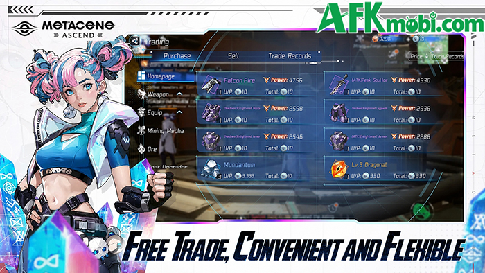 METACENE: ASCEND game MMORPG 3D thế giới mở lấy bối cảnh thế giới cyberpunk 1
