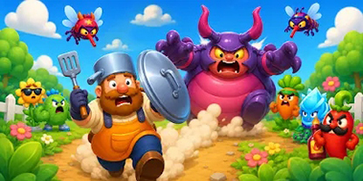 Phòng thủ bảo vệ khu vườn trước bọn côn trùng trong game Plants vs Bugs: Garden Defense