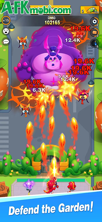 Phòng thủ bảo vệ khu vườn trước bọn côn trùng trong gamePlants vs Bugs: Garden Defense 1