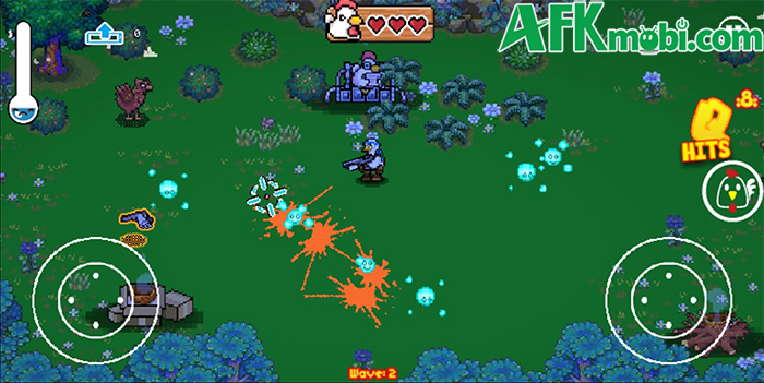 Bảo vệ cô gà mái trước lũ gà zombie trong game hành động QuackSquad Mobile 0