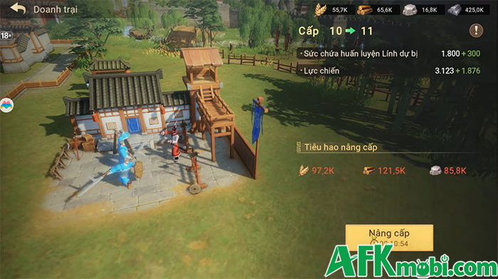 Xây thành, chiêu tướng rồi kéo quân tranh bá trong game Tam Quốc: Tranh Bá Thiên Hạ 2