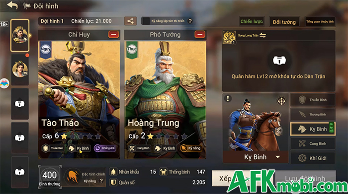 Xây thành, chiêu tướng rồi kéo quân tranh bá trong game Tam Quốc: Tranh Bá Thiên Hạ 4